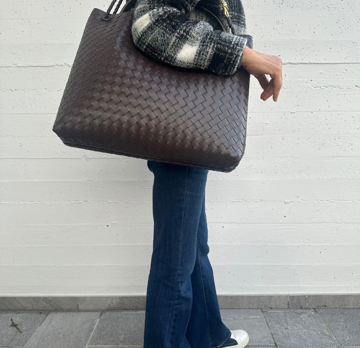 BORA BAG EXTRA MAXI - Borsa in Vera Pelle Intrecciata a Mano