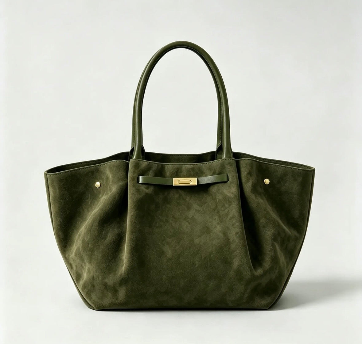 AURA - tote bag in pelle scamosciata