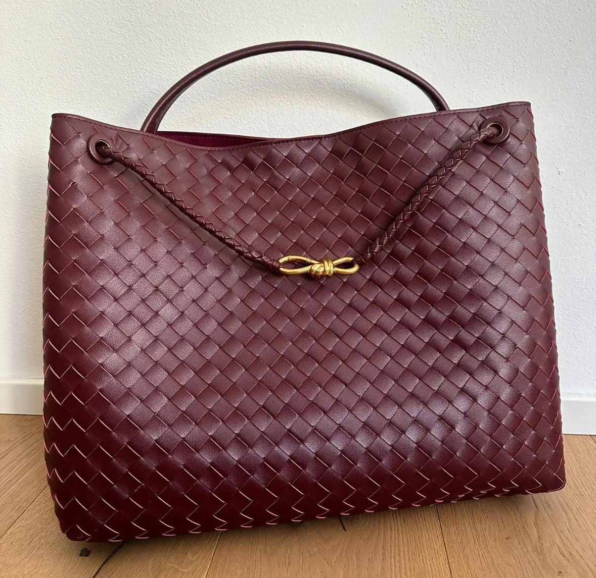 BORA BAG EXTRA MAXI - Borsa in Vera Pelle Intrecciata a Mano