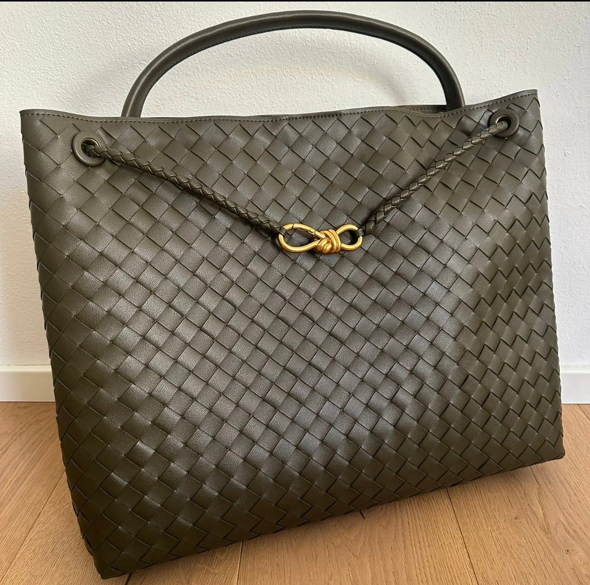 BORA BAG EXTRA MAXI - Borsa in Vera Pelle Intrecciata a Mano