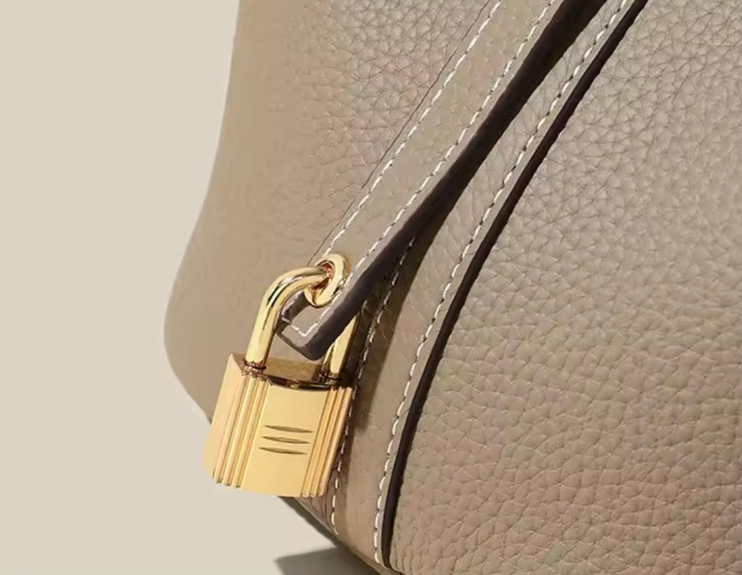 TRILLY BAG Vera pelle Beige