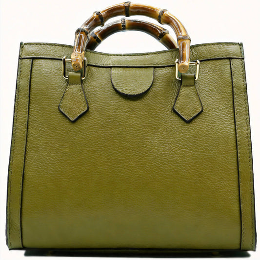 BAMBOO BAG - Leather genuine
