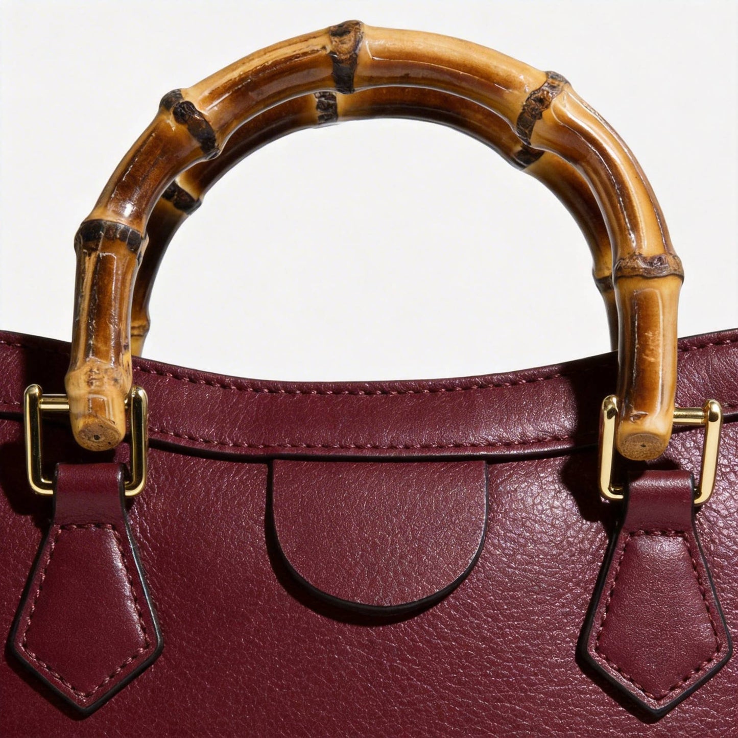BAMBOO BAG - Leather genuine