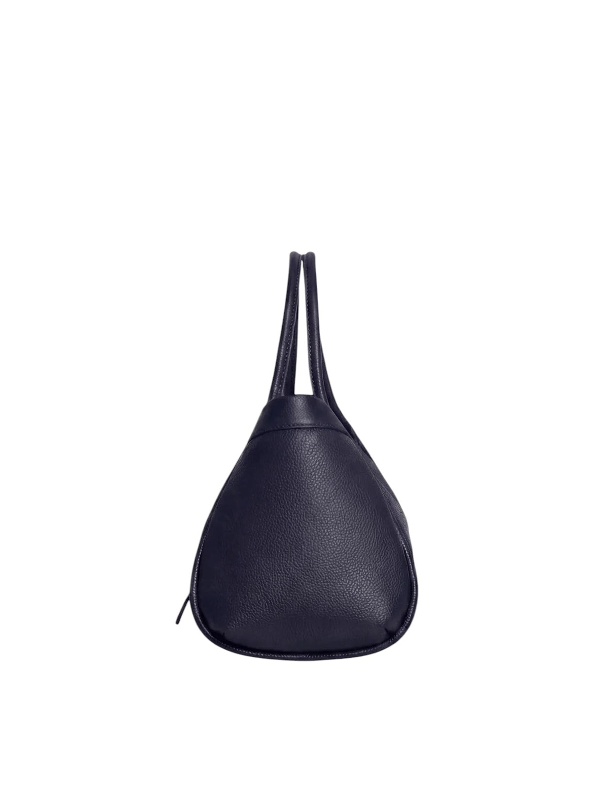 Lala Collection PAULINA tote bag in black Italian grained leather with comfortable shoulder straps